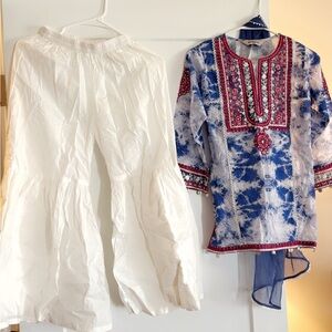 Pakistani designer Maria B kids kameez trouser dupatta